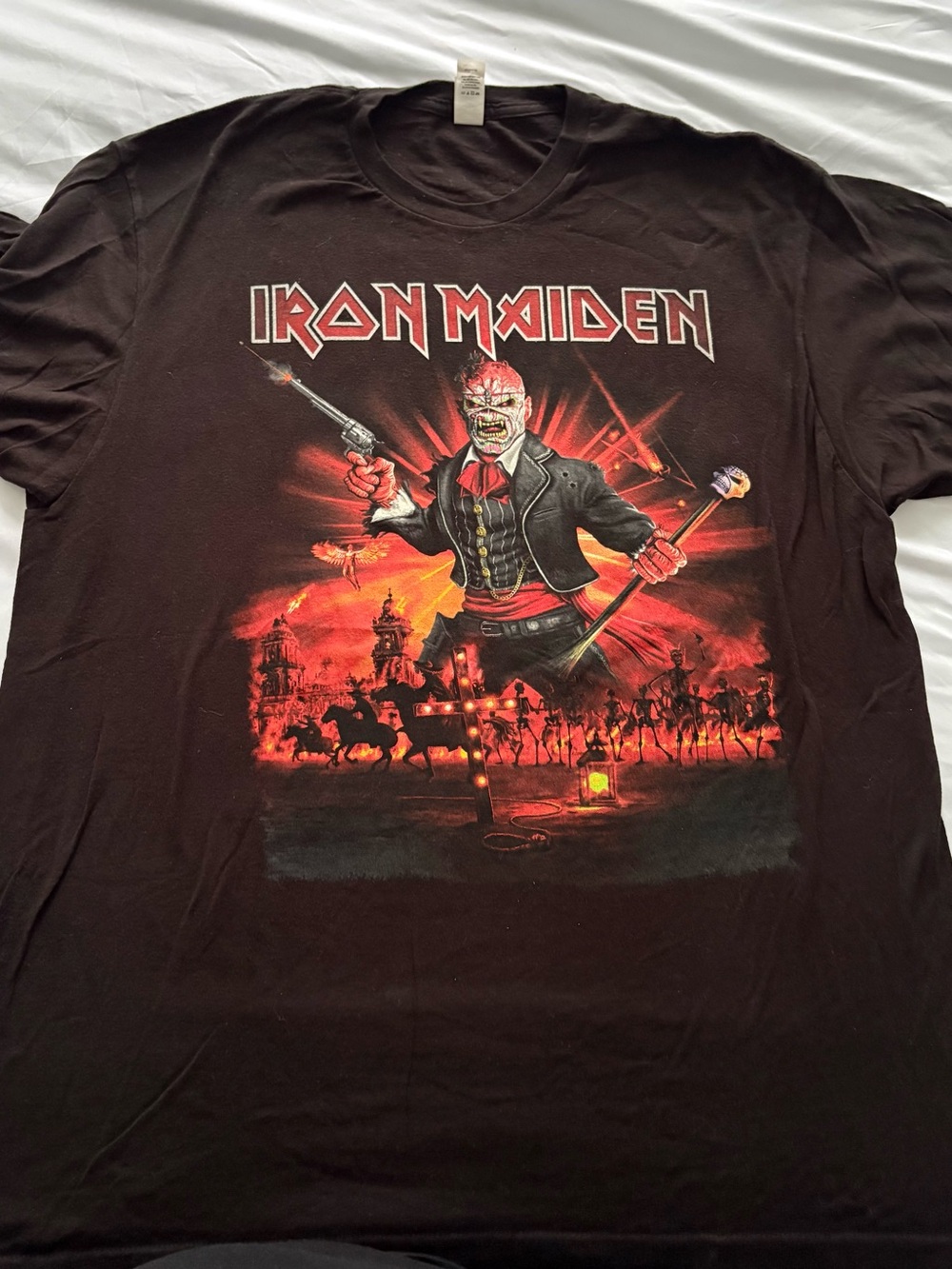 Iron Maiden Legacy of the Beast Nights of the Dead Live XL graphic tee